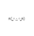 顔文字☺︎（個別スタンプ：3）