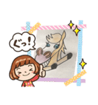 アイ、パール面白キャラクターで登場。（個別スタンプ：8）