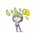 クマ好き女の子①（個別スタンプ：2）