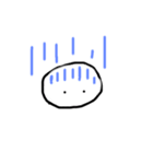 ゆるゆる顔もじ（個別スタンプ：6）