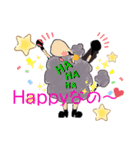 白ひつじさん黒（個別スタンプ：5）