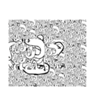 ぐいっとシャクレ（量がちょい多い）（個別スタンプ：11）