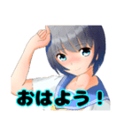 萌え女子高生セーラー服スタンプ（個別スタンプ：2）