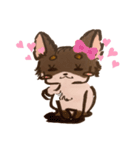イラスト風 チワワ（個別スタンプ：1）