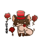 イラスト風チワワ2（個別スタンプ：1）