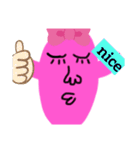 ラブリーピンクちゃん（個別スタンプ：3）