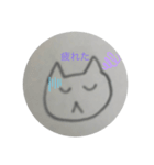 「第1弾」顔だけネコ(？)（個別スタンプ：6）