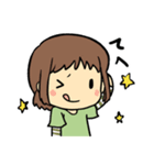 女の子と時々ことり（個別スタンプ：2）