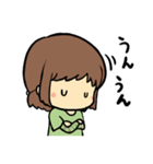 女の子と時々ことり（個別スタンプ：5）