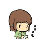 女の子と時々ことり（個別スタンプ：6）