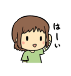女の子と時々ことり（個別スタンプ：7）