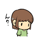 女の子と時々ことり（個別スタンプ：11）