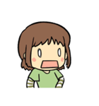 女の子と時々ことり（個別スタンプ：12）
