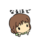 女の子と時々ことり（個別スタンプ：21）