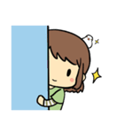 女の子と時々ことり（個別スタンプ：23）