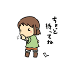 女の子と時々ことり（個別スタンプ：25）