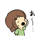 女の子と時々ことり（個別スタンプ：28）