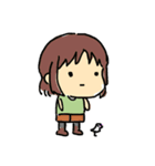 女の子と時々ことり（個別スタンプ：31）