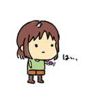 女の子と時々ことり（個別スタンプ：35）