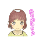 女の子と時々ことり（個別スタンプ：40）