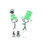 緑色の帽子2（個別スタンプ：9）