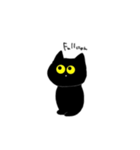 黒無にゃん（個別スタンプ：12）