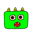 鬼の顔で伝わる？（個別スタンプ：3）