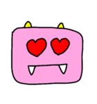 鬼の顔で伝わる？（個別スタンプ：4）