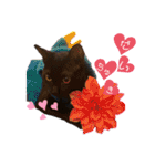 保護黒猫プティのぷぅちゃん（個別スタンプ：13）