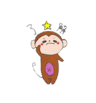 たれ目のおさるさん★（個別スタンプ：16）