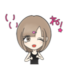 ゆるゆるラフスタイル女子（個別スタンプ：4）