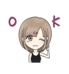 ゆるゆるラフスタイル女子（個別スタンプ：5）