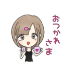 ゆるゆるラフスタイル女子（個別スタンプ：8）