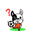 サッカー犬 オレンジユニ版（個別スタンプ：29）