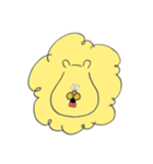 きいろのらいおんのスタンプ（個別スタンプ：4）