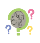 鉛筆手描きスタイル（個別スタンプ：6）