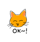 猫の気持ち2ゆるい日常会話（個別スタンプ：1）