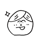【まゆげM男と仲間達】（個別スタンプ：3）