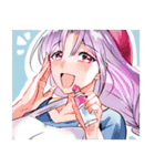 画材屋のお姉さん【日常会話漫画スタンプ】（個別スタンプ：24）