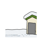 可愛い冬・豪雪用スタンプ いつものトリ（個別スタンプ：1）