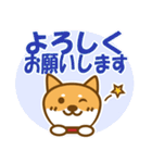 柴犬 敬語（個別スタンプ：9）