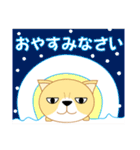 ふさかわねこ 冬 年賀状＆クリスマスなど（個別スタンプ：10）