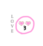 顔デカ文字でかすたんぷ（個別スタンプ：9）