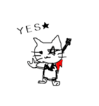 Rockな猫（個別スタンプ：1）