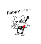 Rockな猫（個別スタンプ：38）