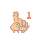 恐竜 数字（個別スタンプ：1）