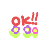 花ピース1（個別スタンプ：4）