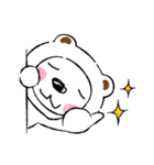 笑顔のないクマさん（個別スタンプ：3）