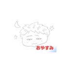 表情がほぼ同じの男子の使いやすいスタンプ（個別スタンプ：8）