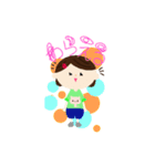 まめ＆らきおすたんぷ（個別スタンプ：1）